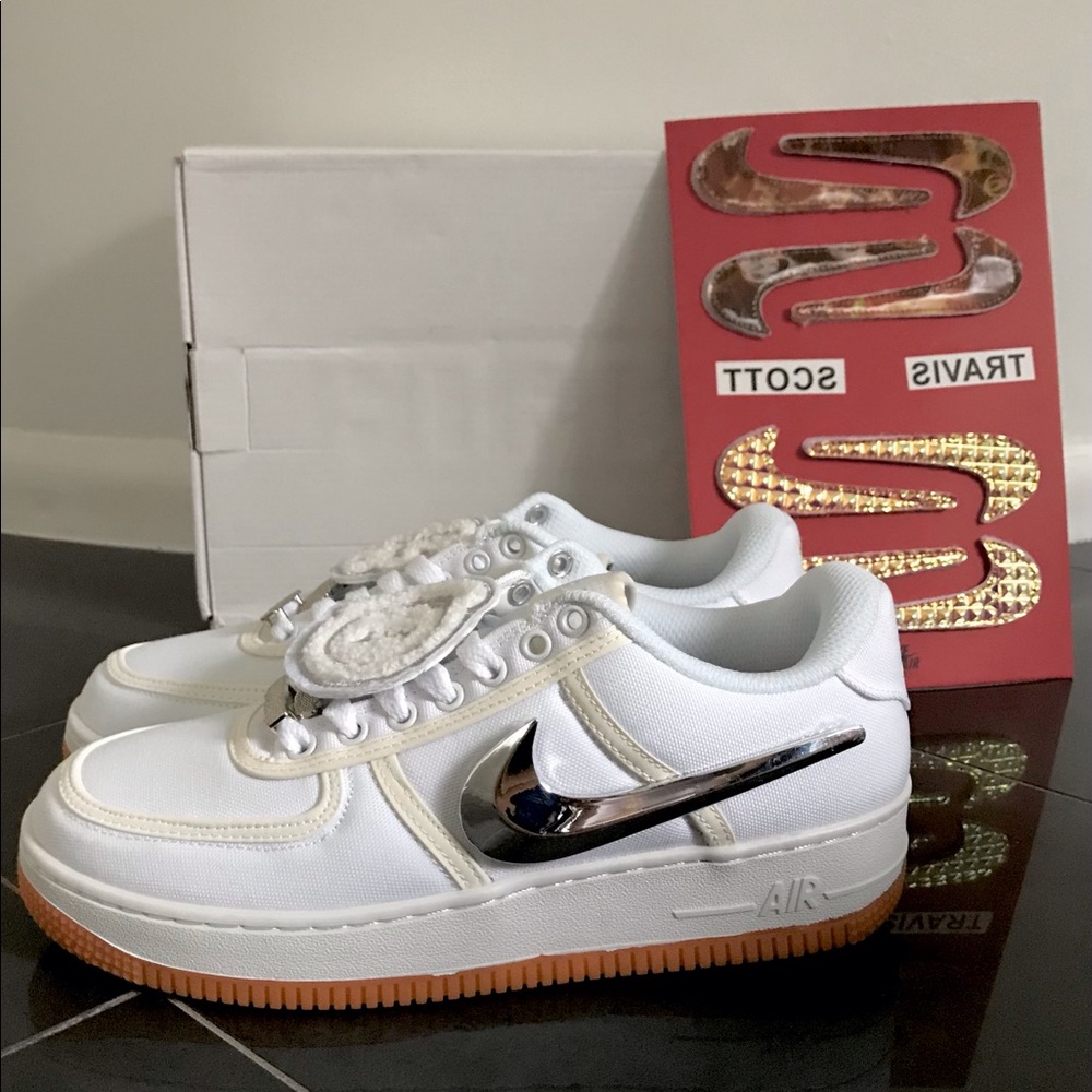 Travis Scott Air Force 1’s (White)